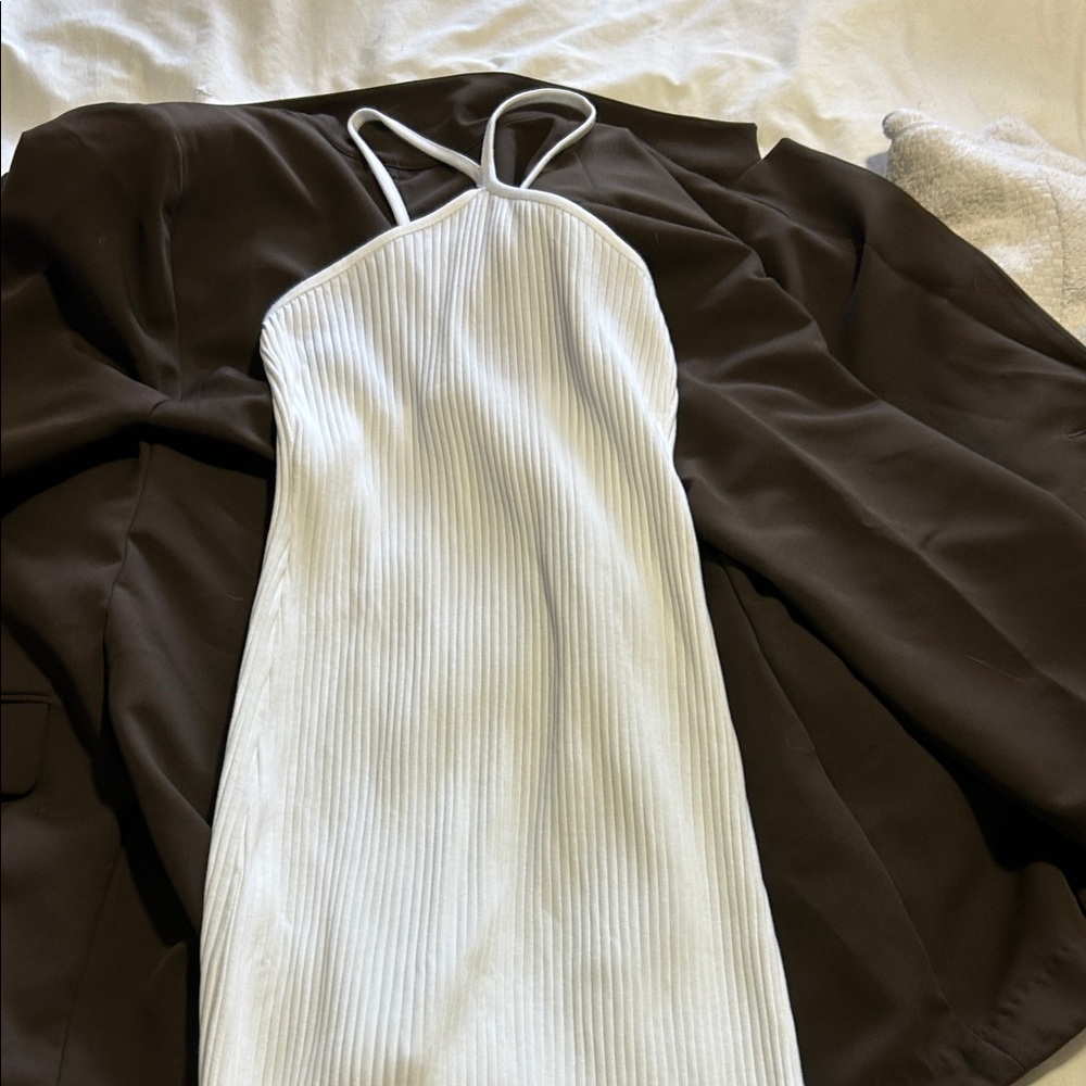 Zara Strapless White Dress